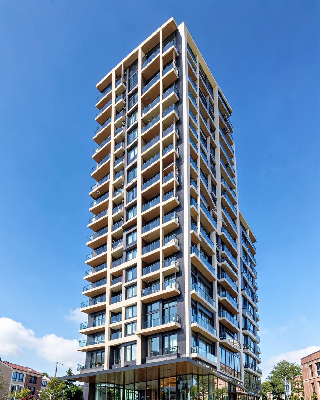 Edifício residencial moderno de alto padrão